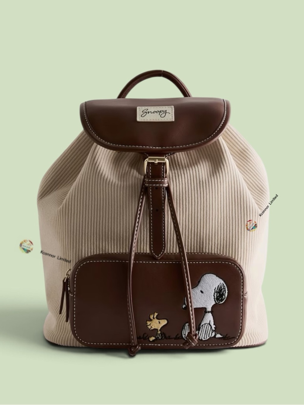 Snoopy & Woodstock Drawstring Backpack